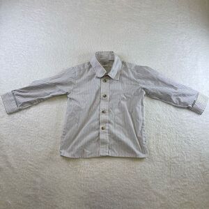 3T Goodlad of Philadelphia White Button Down Shirt Pin Stripe Long Sleeve Collar